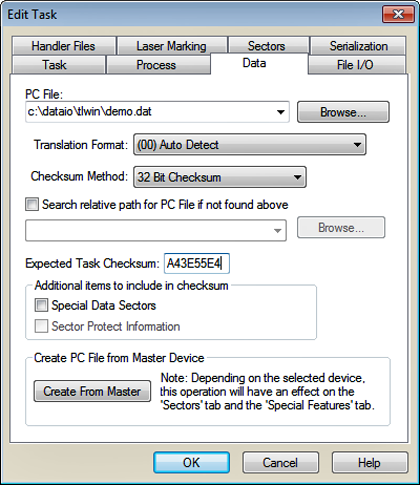 Data Tab