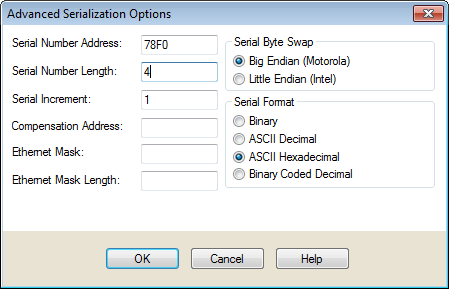 Seiralization Advanced Options